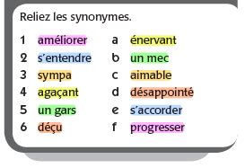 parodie synonyme|More.